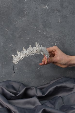 Mekik Boncuklu Badem Gelin Tacı