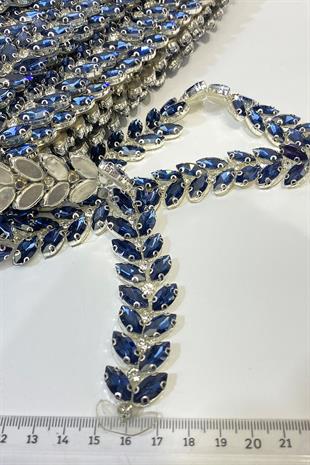 فستان سهرة مكوك حجري بحدود حجرية مخططة