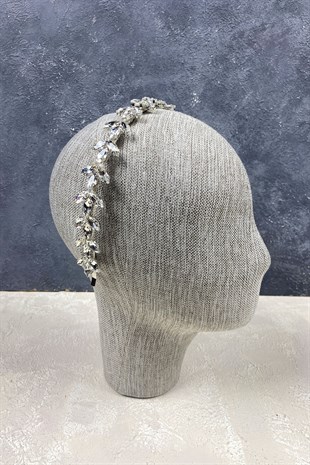 Mekik Taşlı Saç Aksesuarı Gelin Tacı