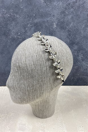 Mekik Taşlı Saç Aksesuarı Gelin Tacı