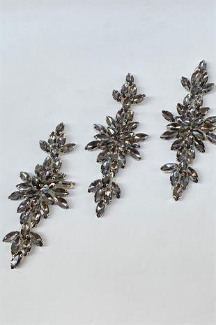 Mekik Taşlı Ütüyle Yapışan Parlak Taşlı Aplik