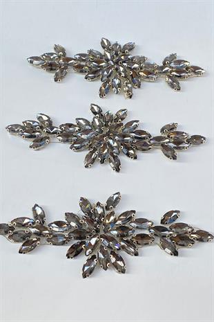 Mekik Taşlı Ütüyle Yapışan Parlak Taşlı Aplik