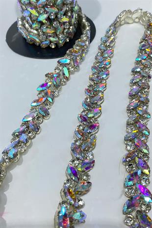 Mekikli Taşlı Şerit Aplik Bordür