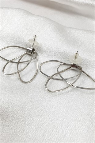 Menkar Gümüş Halkalı Küpe