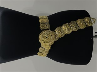 حزام الشالوار الألباني المطرز بالمعدن