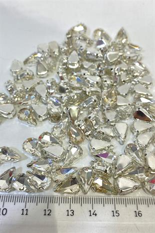 علبة معدنية قطرة خرز خياطة حجر بيوغلو 10 قطع