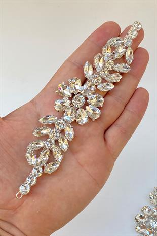  حالة معدنية عزر الزجاج الشمعدان الحجر