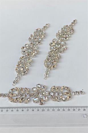  حالة معدنية عزر الزجاج الشمعدان الحجر