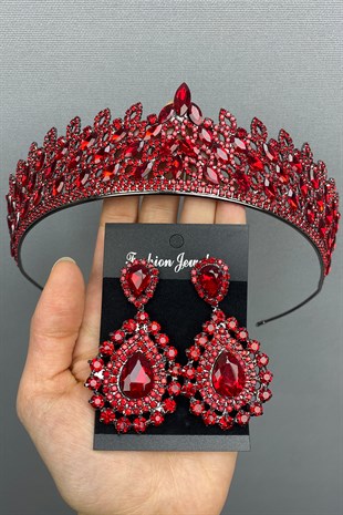 Mia Bridal Henna Tiara and Earring