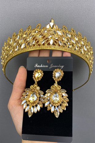 Mia Bridal Henna Tiara and Earring