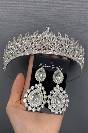 Mia Bridal Henna Tiara and Earring