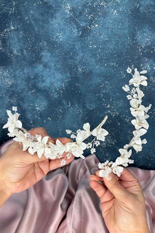 Mineli 2 Li Tasarım Sihirli Taç Gelin Aksesuarı 