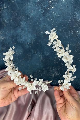 Mineli 2 Li Tasarım Sihirli Taç Gelin Aksesuarı 