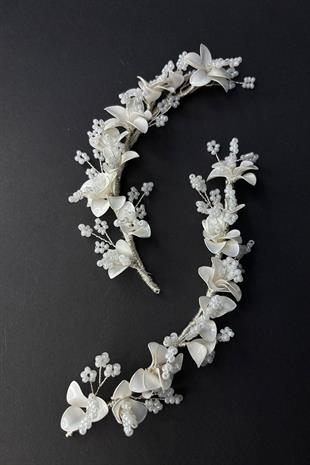 Mineli 2 Li Tasarım Sihirli Taç Gelin Aksesuarı 