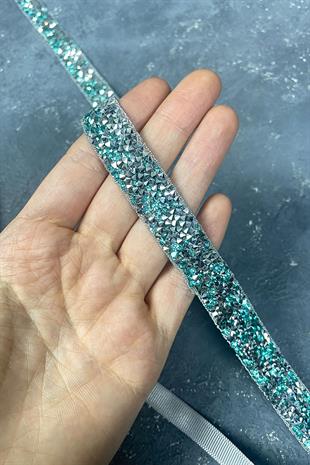 النعناع الأخضر حبة مطرزة مساء اللباس حزام الخصر الإكسسوار