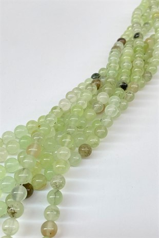 Mint Green Ceyt Natural Stone Beads 8 mm