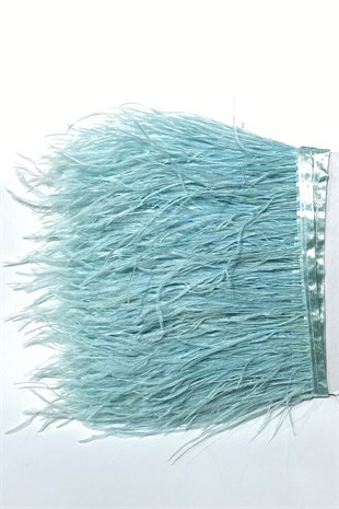 Mint Green Ostrich Feather 1 mt