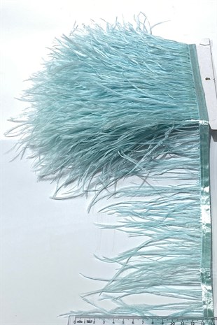 Mint Green Ostrich Feather 1 mt