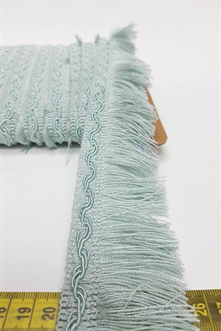 Mint Green Rope Tassel Fringe Ribbon 5 cm