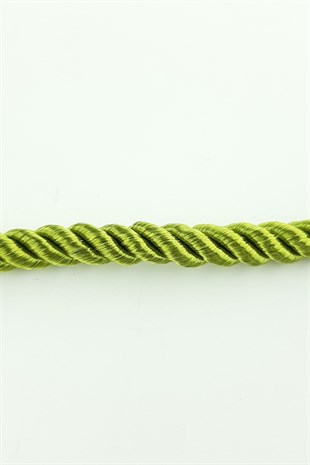 Açık Yeşil Renk Kordon İp 6 mm 25 mt