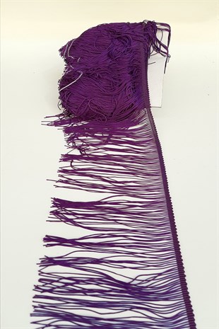 Mor 15 Cm Saçak Şerit Püskül