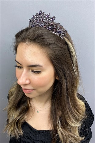 Purple Heaven Henna Bridal Crown