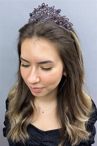 Purple Heaven Henna Bridal Crown