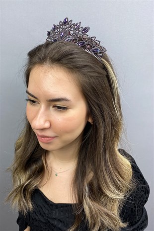 Purple Heaven Henna Bridal Crown
