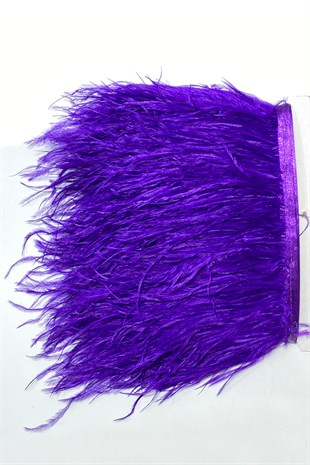 Purple Ostrich Feather 1 mt
