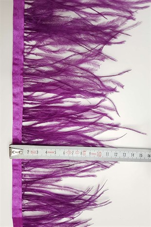 Purple Ostrich Feather 1 mt