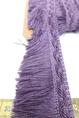 Purple Rope Tassel Fringe Ribbon 5 cm