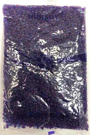 Purple Blue Sand Beads 4 mm 500 gr