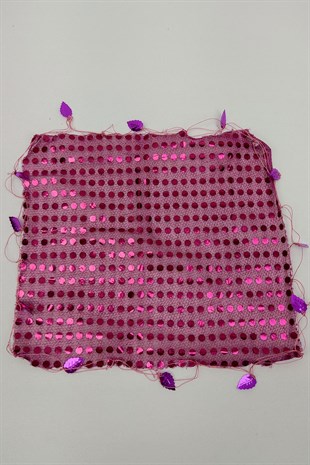 Purple Sequin Halay Handkerchief 10 pcs