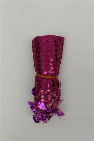 Purple Sequin Halay Handkerchief 20 pcs