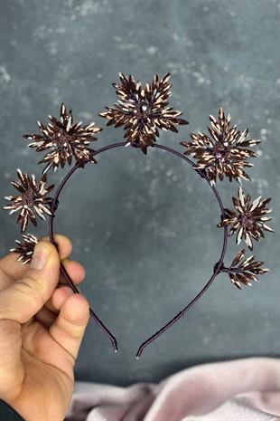 Purple Star Stone Bridal Henna Crown and Bridal Hair Accessory