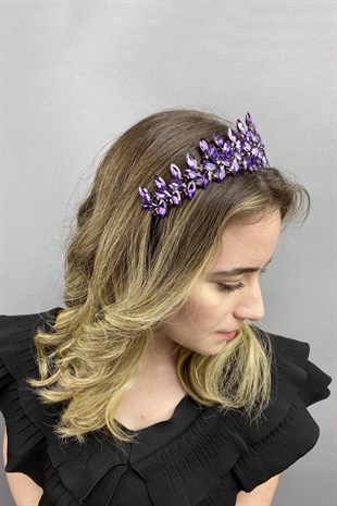 Purple Subra Model Bridal Henna Crown