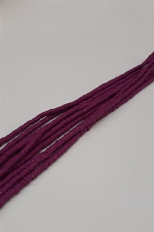 Mürdüm Fimo Hamur Boncuk 4mm