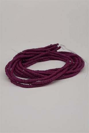 Mürdüm Fimo Hamur Boncuk 4mm