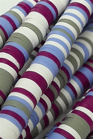 Mürdüm Grili Fimo Hamur Boncuk 6 mm