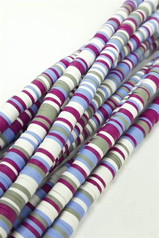 Mürdüm Grili Fimo Hamur Boncuk 6 mm