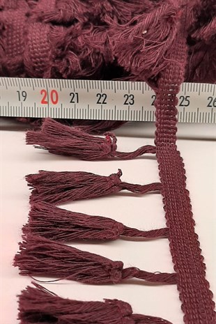 Plum Cotton Fringe Tassel