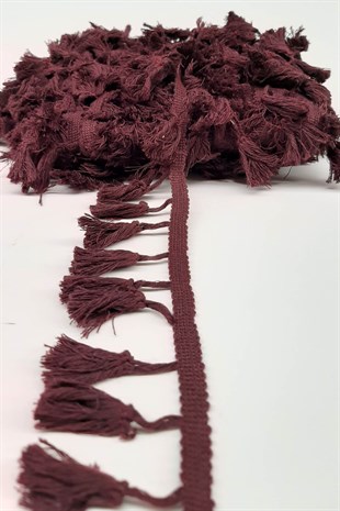 Plum Cotton Fringe Tassel