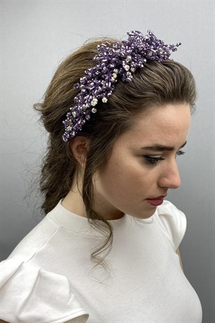 Plum Rastaban Crystal Stone Henna and Bridal Crown