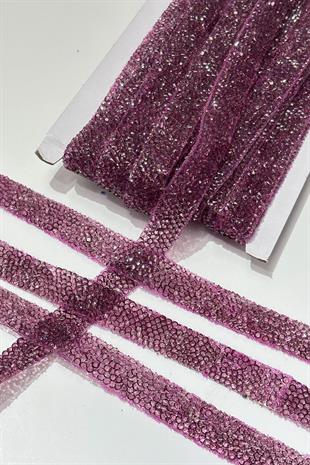 Mürdüm Ütüyle Yapışan Şerit Taş Boncuk1,5 Cm 