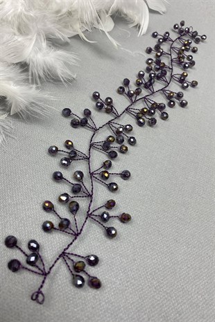 تاج الزفاف مطرز بالخرز من بلوم فيلا