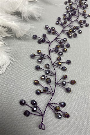 تاج الزفاف مطرز بالخرز من بلوم فيلا