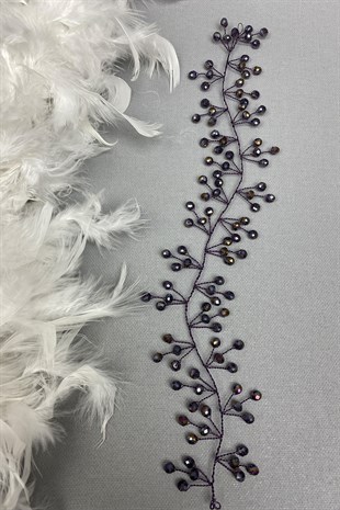 تاج الزفاف مطرز بالخرز من بلوم فيلا