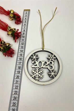 Naturel 2023 Baskı Yılbaşı Ağaç Süsü(5Adet)