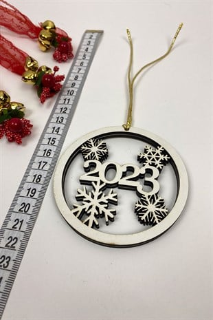 Naturel 2023 Baskı Yılbaşı Ağaç Süsü(5Adet)