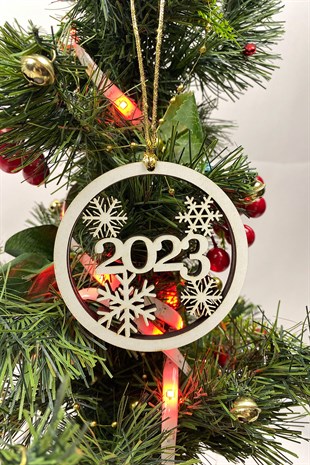 Naturel 2023 Baskı Yılbaşı Ağaç Süsü(5Adet)
